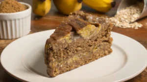 Bolo Integral de Banana Úmido com Aveia e Mel Um Sabor Saudável que Acolhe
